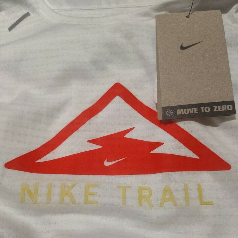Nike Trail Rise 365 Breathe Running Tank Top White Laser Crimson Red DJ0598-133 - Picture 8 of 8